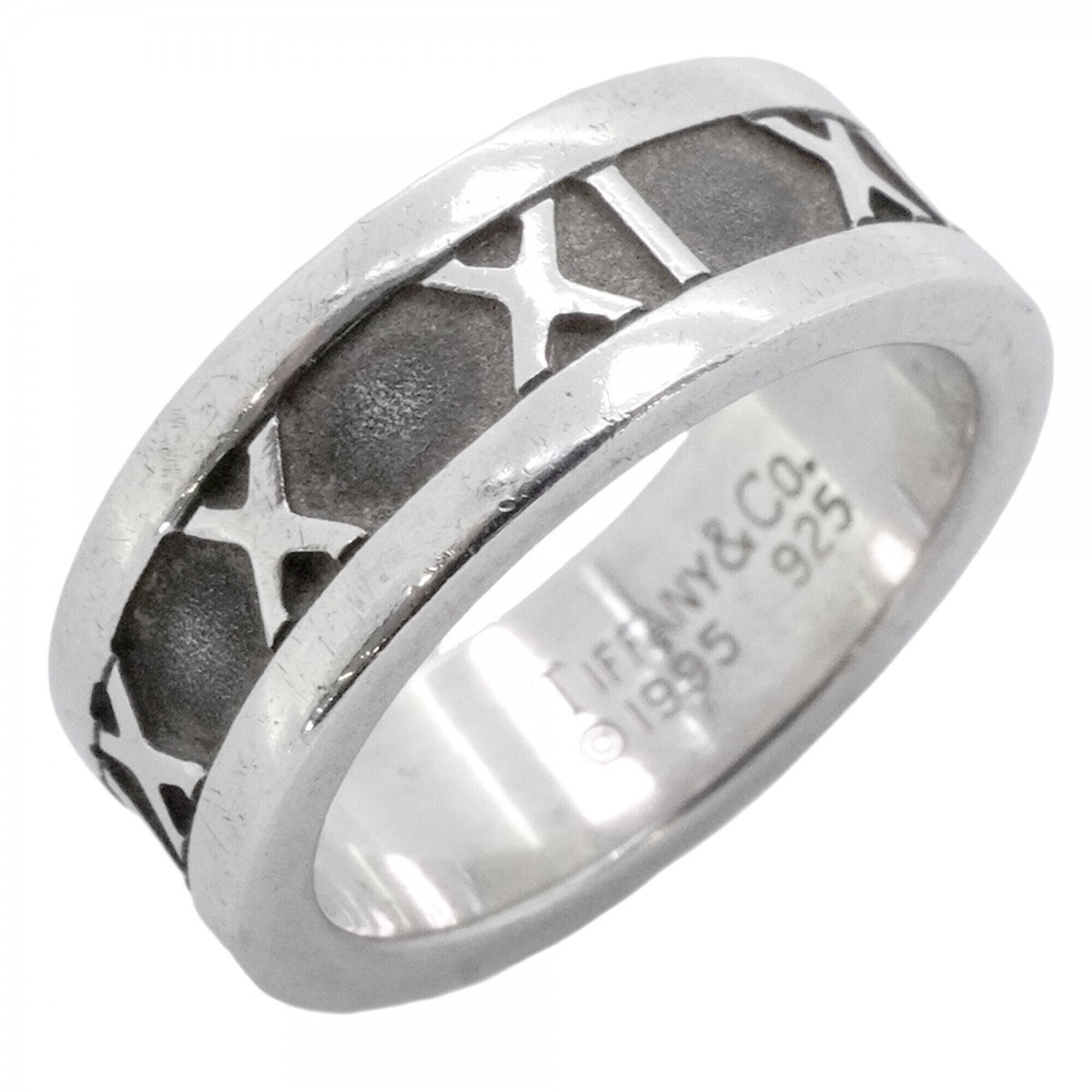 Tiffany & Co. Atlas Ring, Sterling Silver 925, Size 7.5, Women's